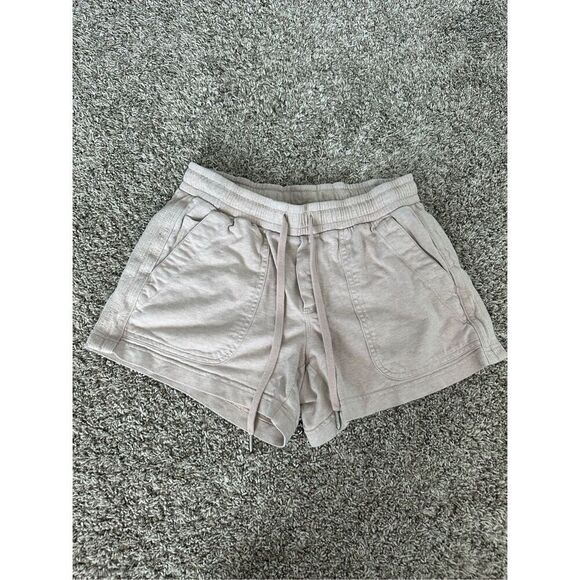 Athleta Farallon Shorts Pull On Lounge Drawstring Pocket High Rise Shorts Size 0 - Picture 4 of 9